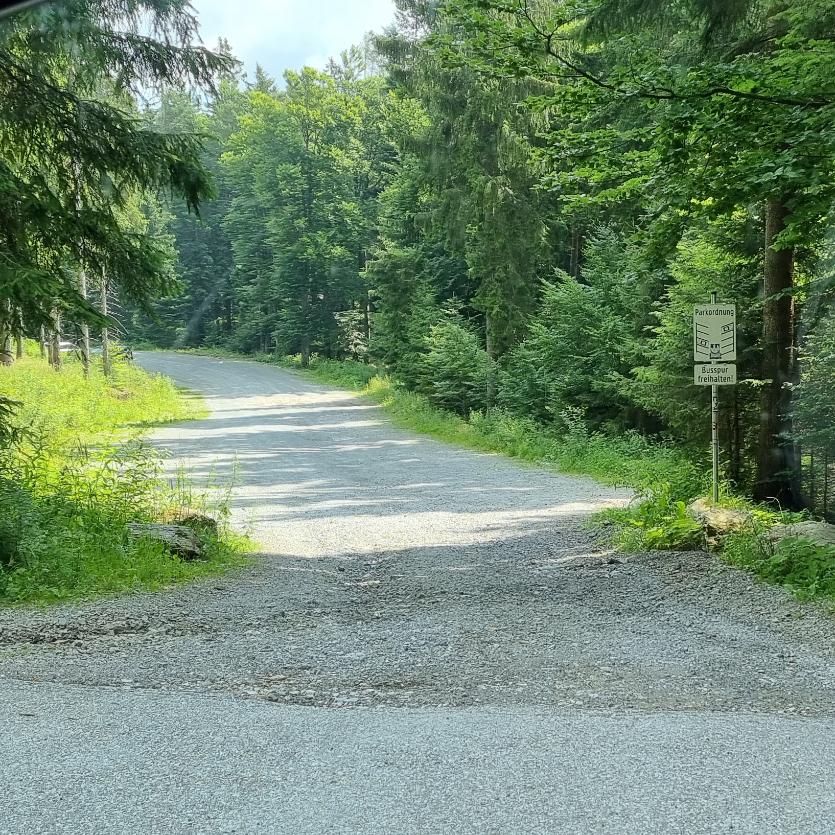 Parkplatz Schöcklkreuz, Bild vom 17. Juli 2023